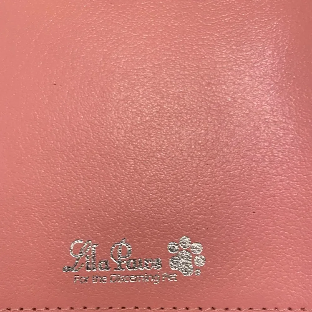 Lila Paws Pet Passport Holder - 5x7 pink faux leather , NWOT